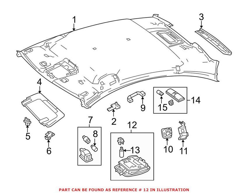 Mercedes Reading Light 20482019237E94